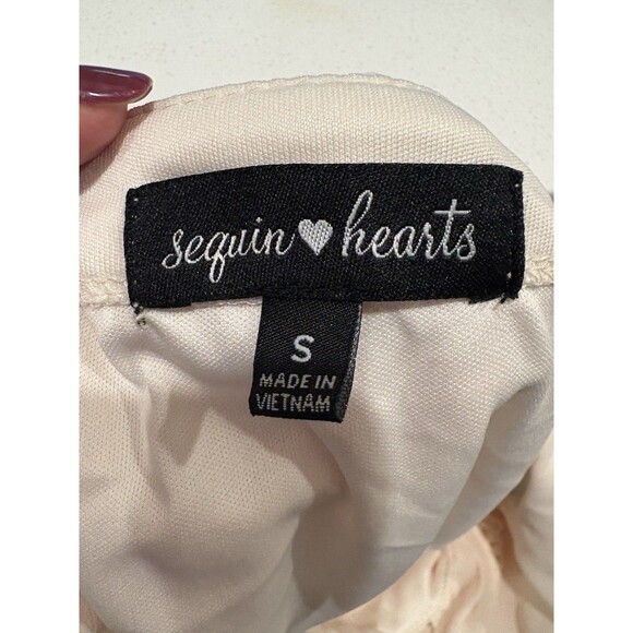 Sequin Hearts Dress Small - Picture 5 of 6